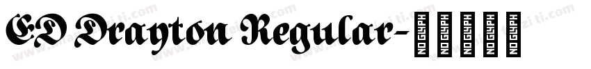ED Drayton Regular字体转换